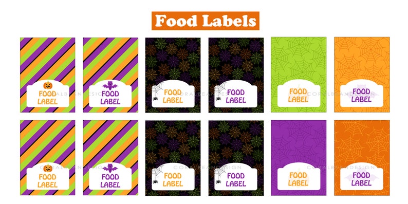 Halloween Party Editable Printable Birthday Decorations INSTANT DOWNLOAD