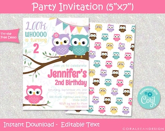 Owl Birthday Party - Etsy