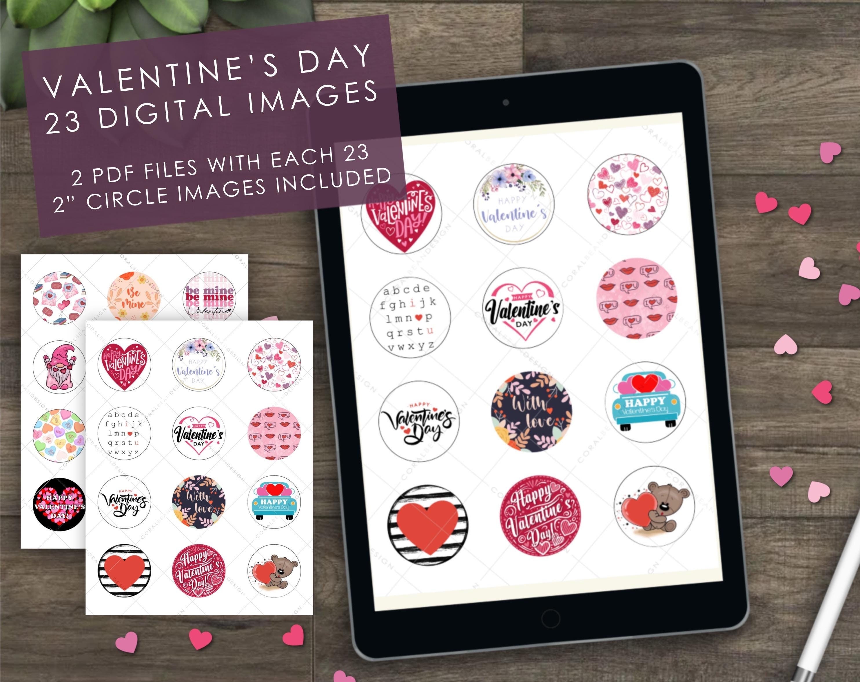Valentine’s Day Digital Images | Cupcake Toppers | Edible Images for ...