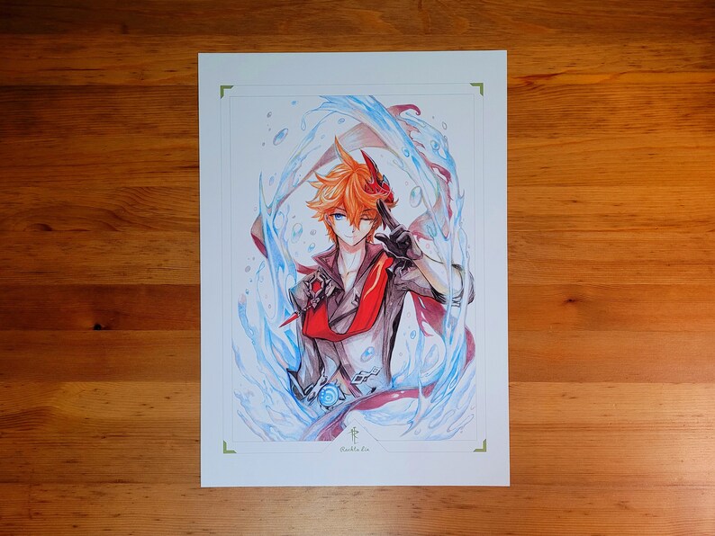 Genshin Impact Childe // Tartaglia // Art Print// Etsy