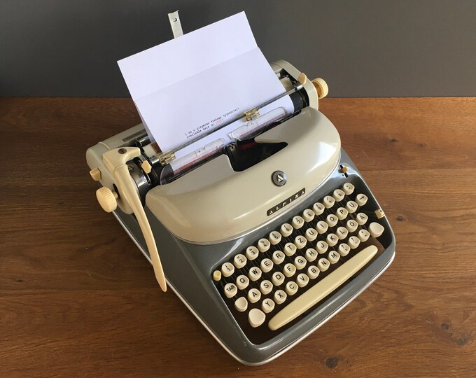 Vintage Typewriter With Ribbon Alpina (avona, AMC) | Retro Mid-century ...