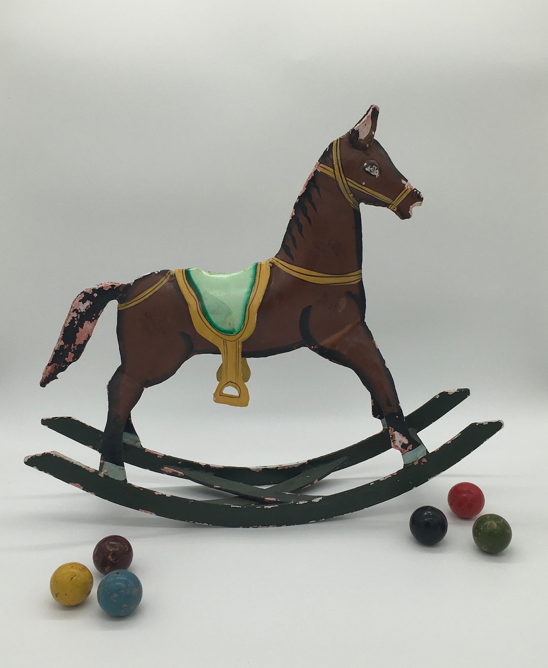 Vintage Rocking Horse for Decoration Metal Rocking Horse Etsy