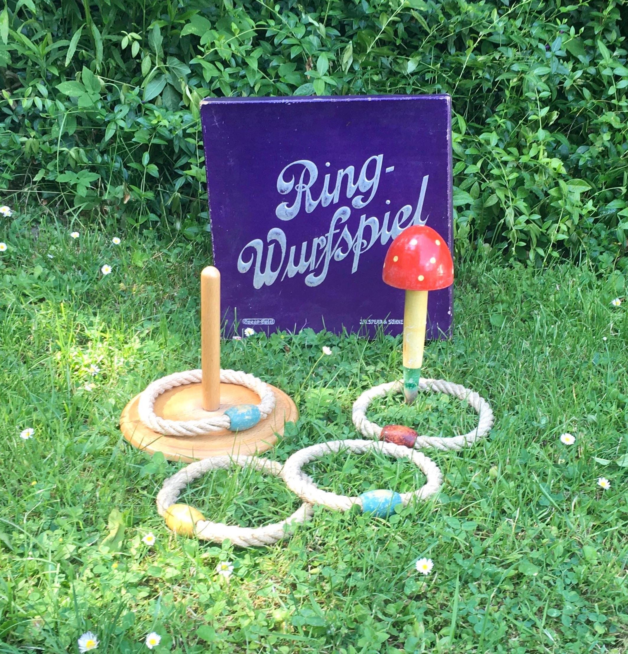 Vintage Throwing Ringtoss Game | Antique Quoits | Indoor and