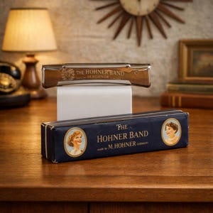 Hohner ハーモニカ アンティーク楽器 | 1940年代 オリジナルボックス付き | ヴィンテージドイツ製 | Hohner Band 7330/40 M2 | Cキー | 40穴 トレモロ