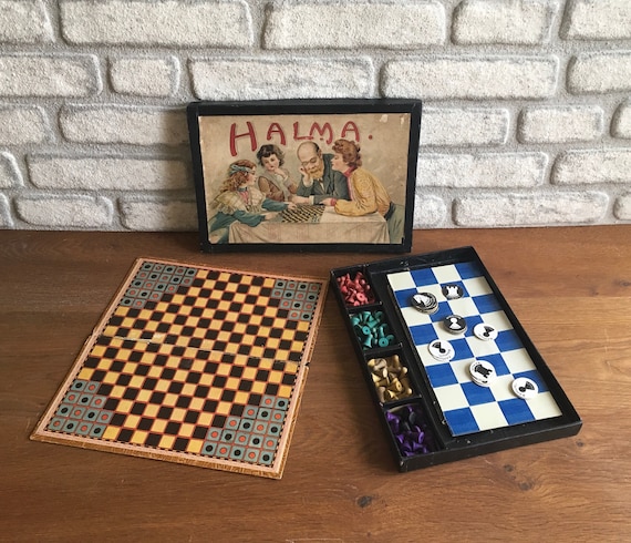 Gioco Da Tavolo Halma In Legno Massello Small Foot 2940 - Gioco Di Società Per Famiglie, 2 Giocatori, Dai 5 Anni