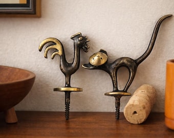 ウォルターボッセ　猫　コルク抜き ウォルター・ボッセのコルクスクリューキャット - Etsy 日本