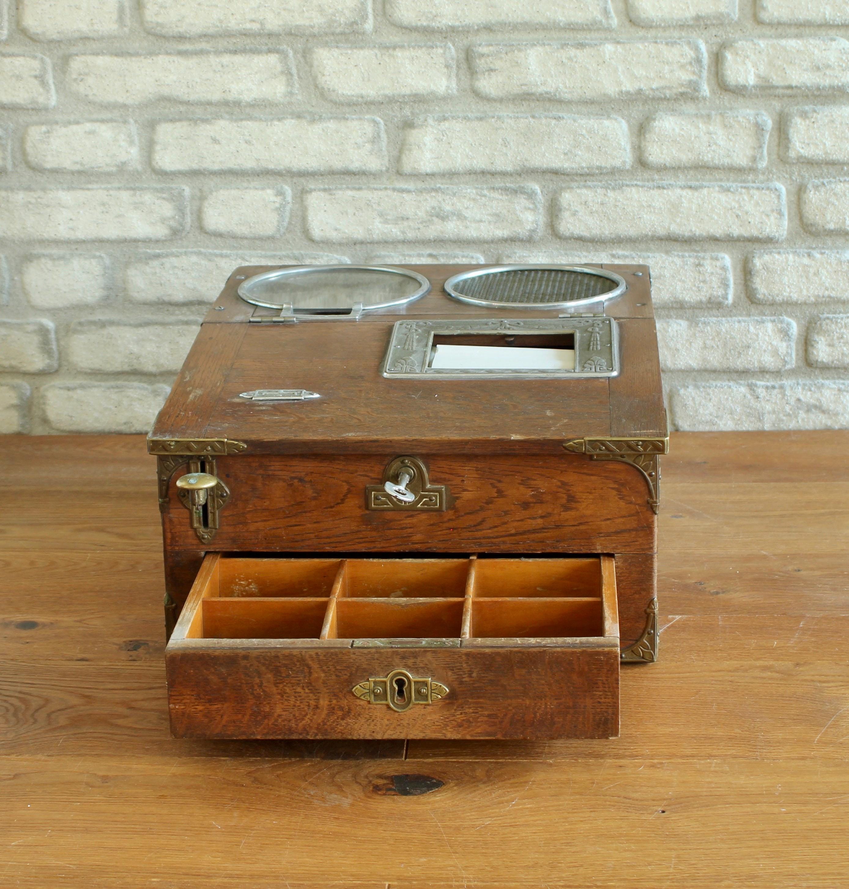 Antique Cash Register | Vintage Wooden Cash Drawer, Cash Till