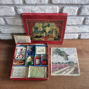 Antikes Zauberkästchen | Original Magie Kit/Set | Zauberhafte Zaubertricks mit Anleitung in Deutsch | Uraltes Kinderspiel | Um 1900/1920