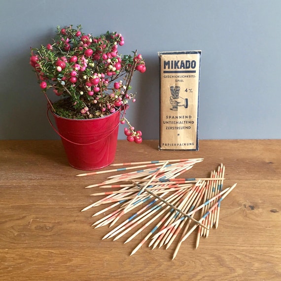 Jeu De Mikado En Bois – Bâtonnets De Ramassage Traditionnels Avec Boîte De Rangement Durable