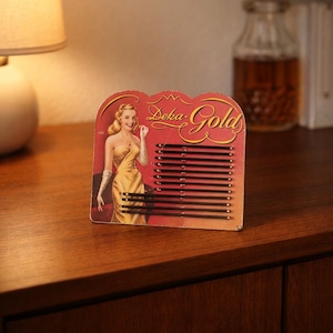 Vintage Bobby Pins / Black Hair Grips | Mid Century Hair Styling | Set 12 Pins | On Original Cardboard | Deka Gold | Retro, Nostalgic 1950s