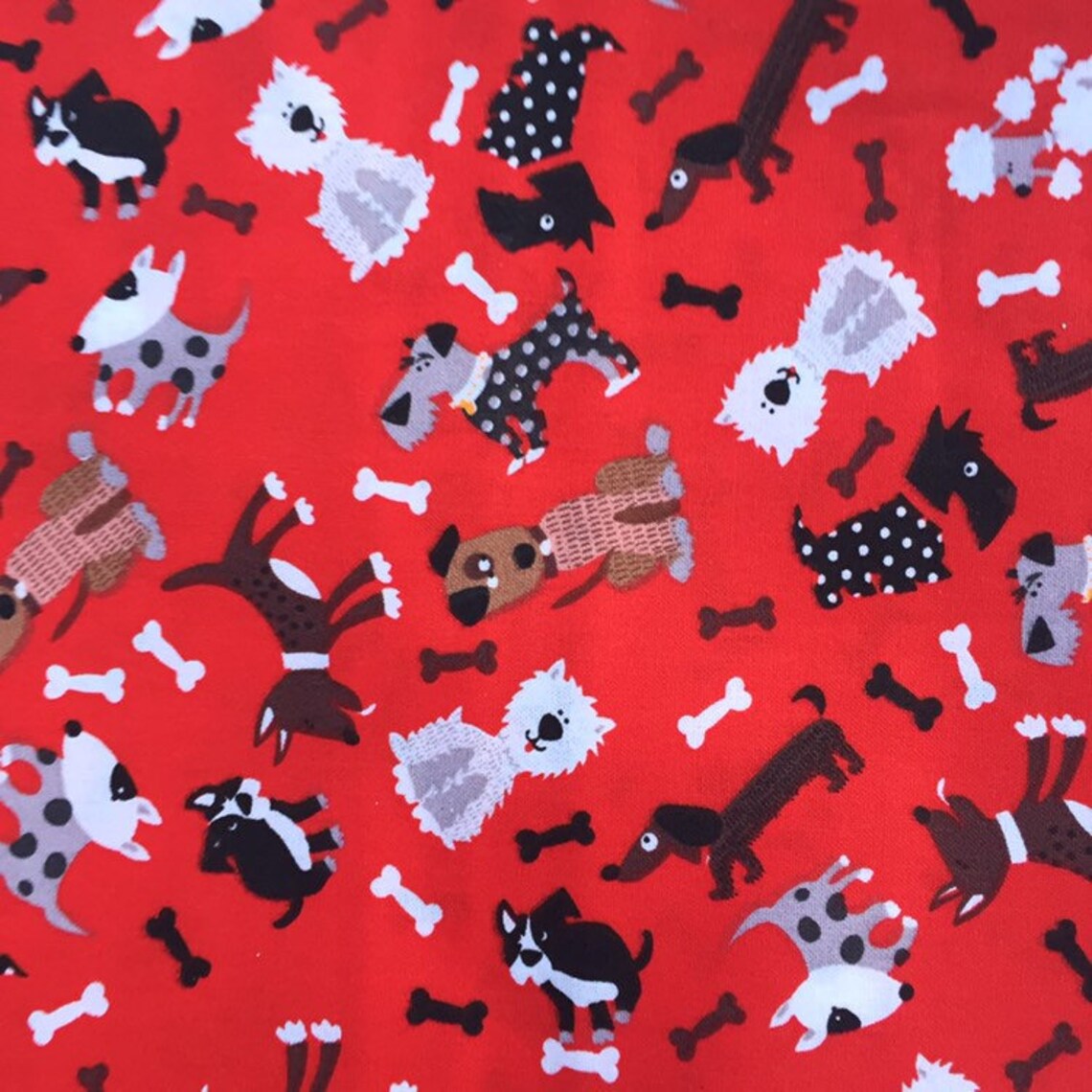 Puppy dog fabric cotton fabrics cotton fabric fat quarter Etsy