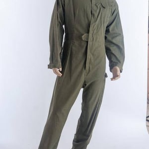 army surplus/military issue British olive green boiler suit.