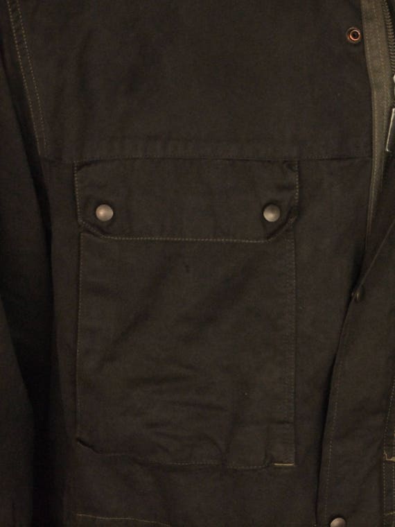 vintage military black army German parka jacket - image 3