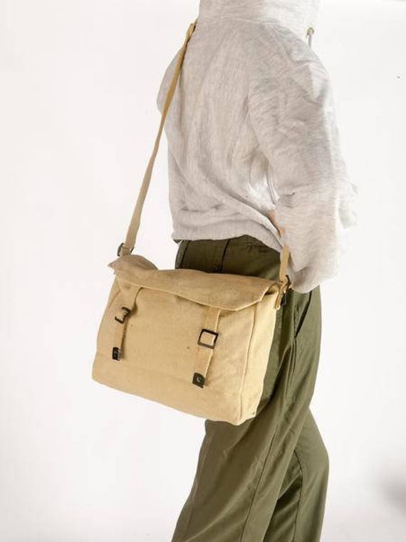 Vintage Military Shoulder Bag, Army Canvas Messenger Bag - Etsy