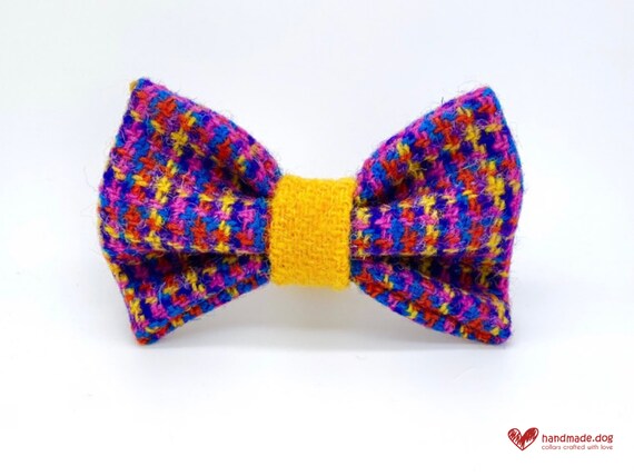 Istanbul 'Harris Tweed' Dog Dickie Bow
