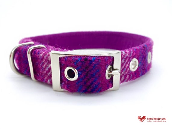 Dubai 'Harris Tweed' Dog Collar