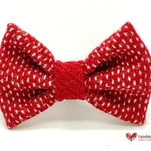 Snowfall 'Harris Tweed' Dog Dickie Bow