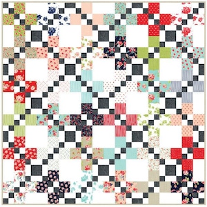 Besotted PDF Digital Quilt Pattern by Pieced Just Sew, Layer Cake Friendly image 1