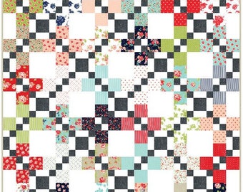 Besotted PDF Digital Quilt Pattern by Pieced Just Sew, Layer Cake Friendly