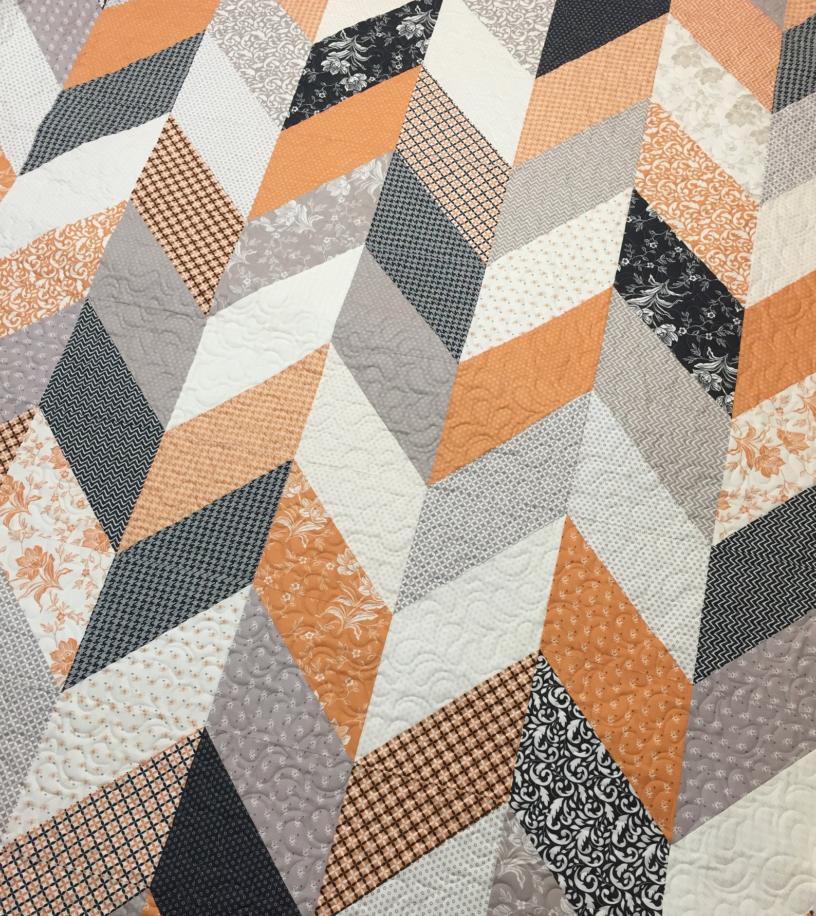 Scrappy Herringbone PDF Digital Quilt Pattern by Pieced Just Etsy