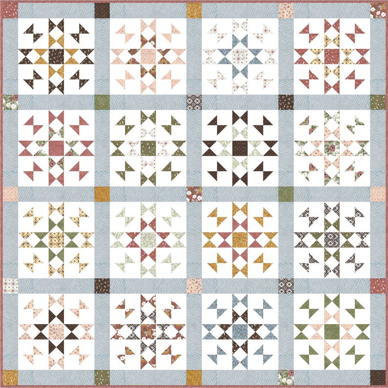 Good Fortunes PDF Digital Quilt Pattern by Pieced Just Sew, Fat Quarter or Fat Eighth Friendly image 1