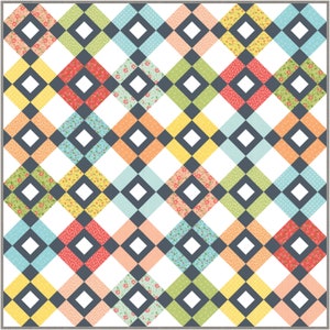 Patron de courtepointe numérique PDF Tumble par Pieced Just Sew, Fat Quarter Friendly image 1