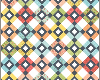 Tumble PDF Digital Quilt Pattern by Pieced Just Sew, Fat Quarter Friendly