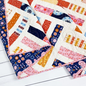 Wayward PDF Digital Quilt Pattern by Pieced Just Sew, Jelly Roll or Fat Quarter Friendly image 5