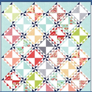 Spun Sugar PDF Digital Quilt Pattern by Pieced Just Sew, Fat Quarter Friendly image 3