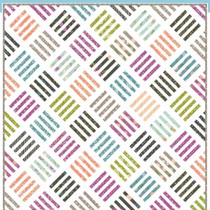 Sandalwood PDF Digital Quilt Pattern by Pieced Just Sew, Honey Bun, Fat Quarter, or Fat Eighth Friendly image 3