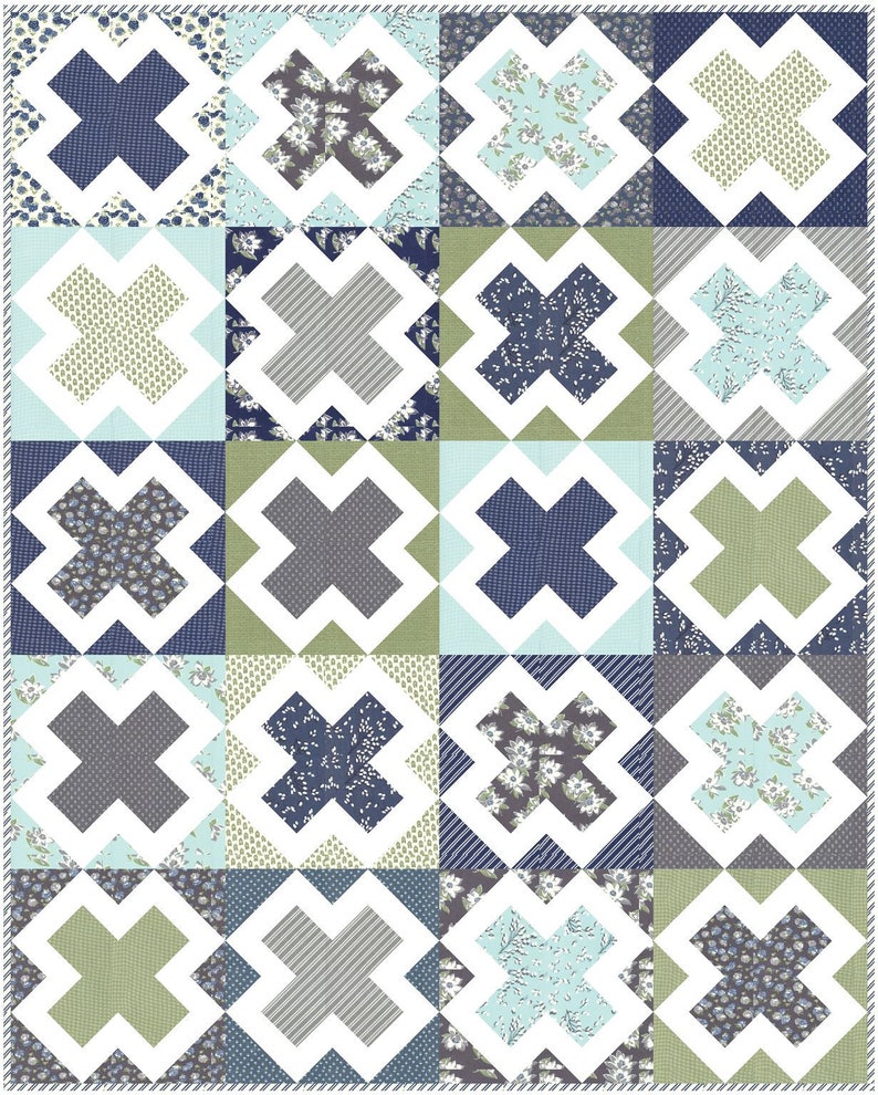 Treasure Hunt PDF digitaal quiltpatroon van Pieced Just Sew, Fat Quarter Friendly afbeelding 5