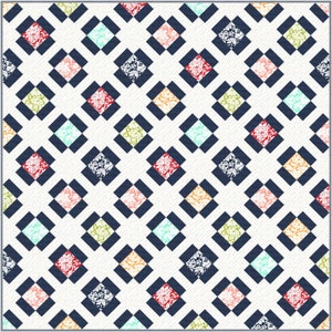 Garten Charm PDF Digitale Quilt Anleitung von Pieced Just Sew, Charm Pack oder Fat Quarter Friendly