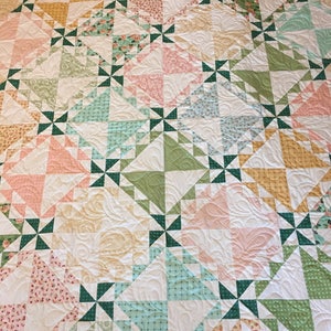 Spun Sugar PDF Digital Quilt Pattern by Pieced Just Sew, Fat Quarter Friendly image 6