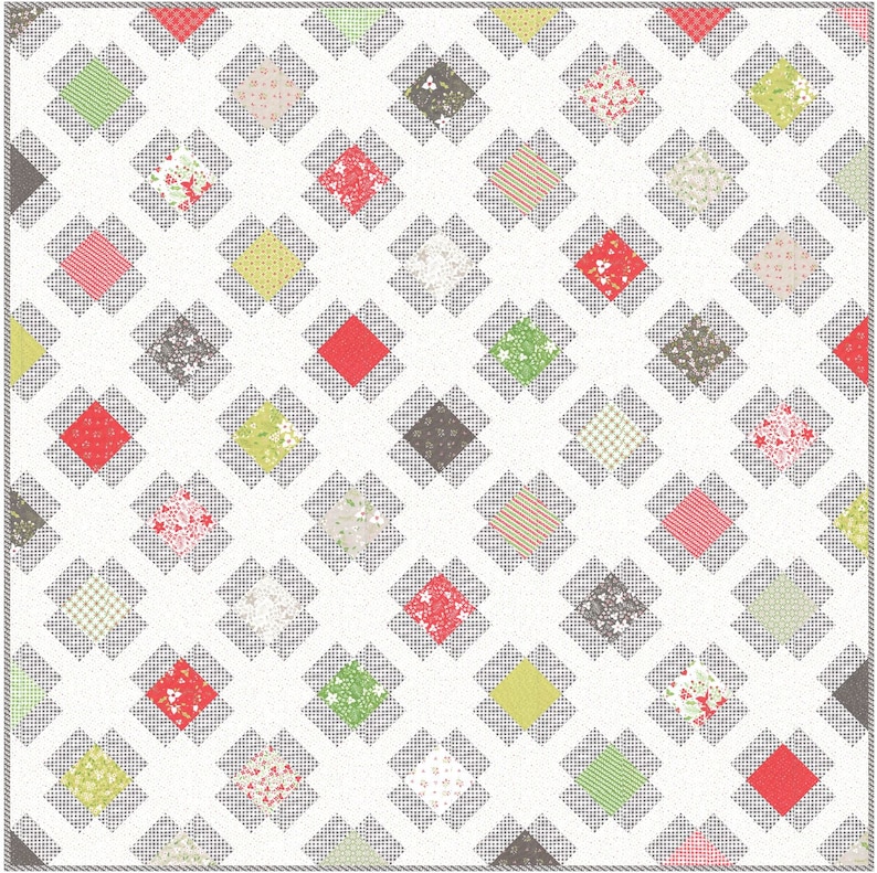 Garden Charm PDF Digital Quilt Pattern by Pieced Just Sew, Charm Pack or Fat Quarter Friendly image 3