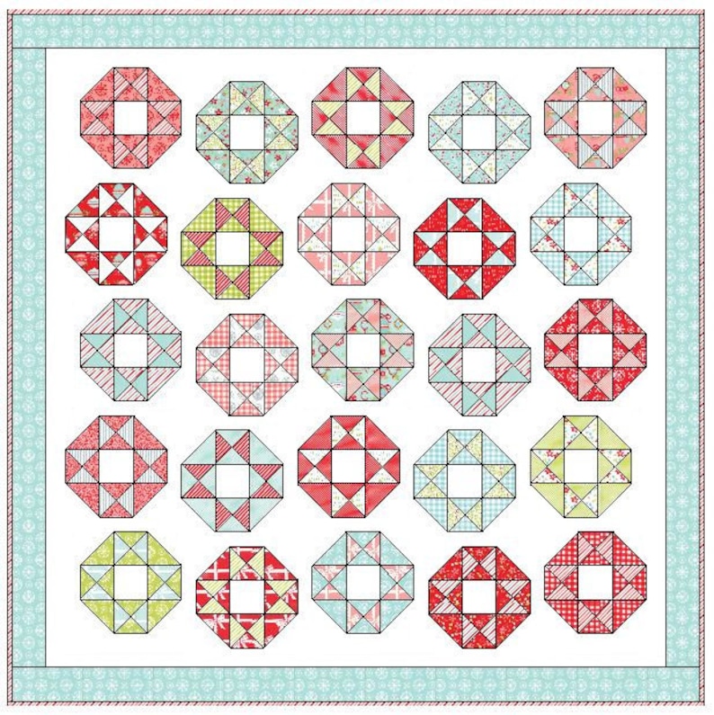 Jingle Bells PDF Digital Quilt Pattern by Pieced Just Sew Etsy