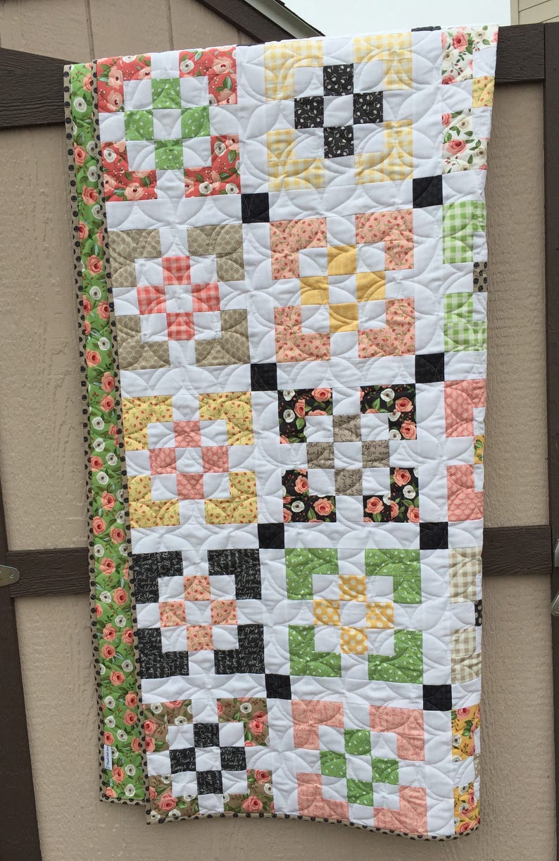 Window Box PDF Digital Quilt Pattern by Pieced Just Sew, Jelly Roll Friendly image 6