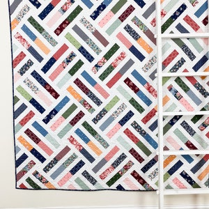 Wayward PDF Digital Quilt Pattern by Pieced Just Sew, Jelly Roll or Fat Quarter Friendly image 6