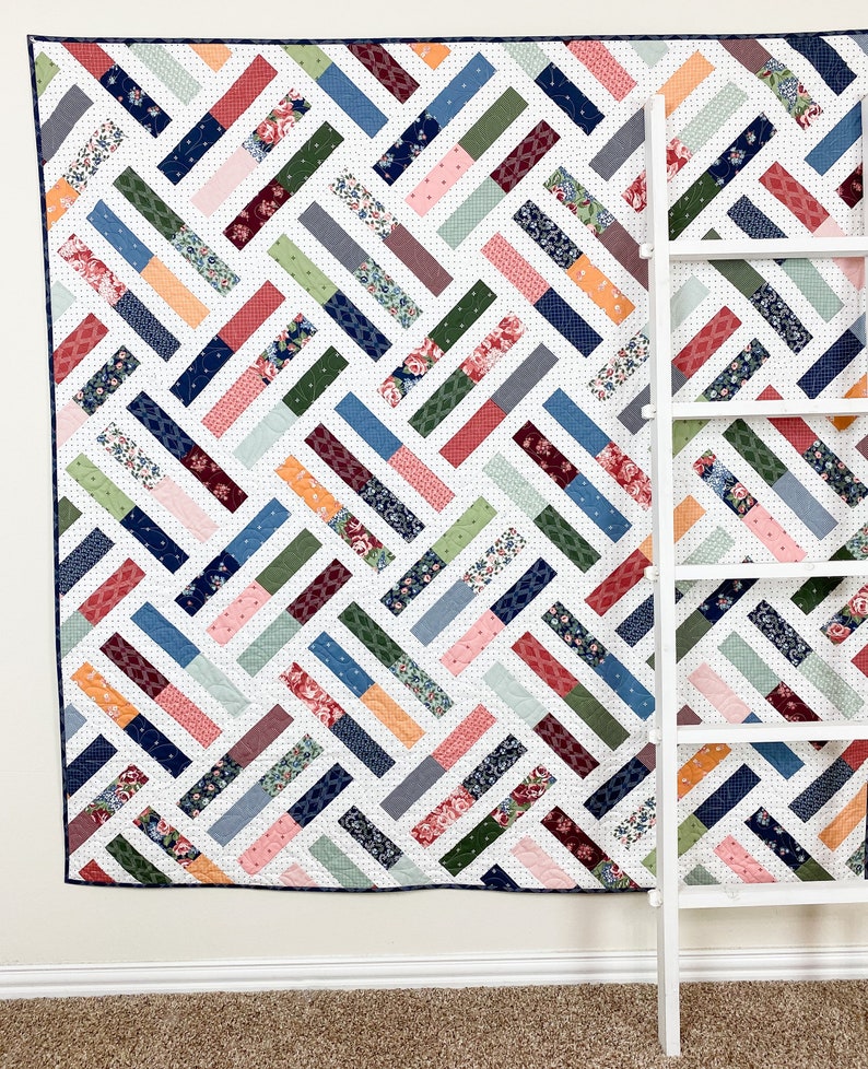 Wayward PDF Digital Quilt Pattern by Pieced Just Sew, Jelly Roll or Fat Quarter Friendly image 6