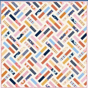 Wayward PDF Digital Quilt Pattern by Pieced Just Sew, Jelly Roll or Fat Quarter Friendly image 2