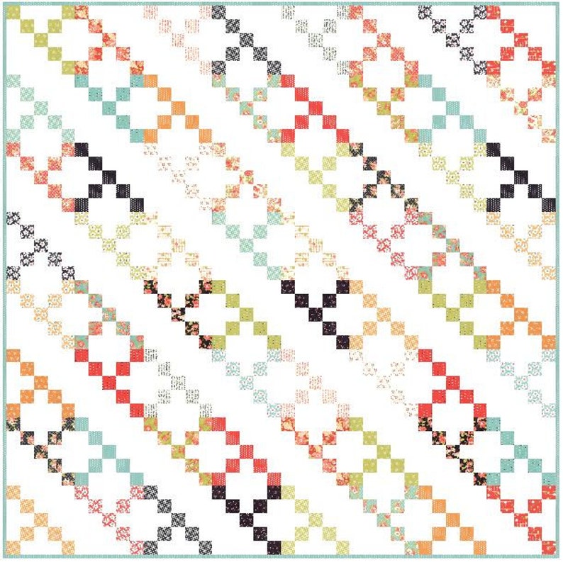 Freundschaft PDF Digitale Quilt Anleitung von Pieced Just Sew, Jelly Roll freundlich Bild 6