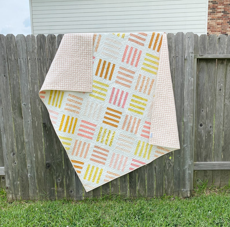 Sandalwood PDF Digital Quilt Pattern by Pieced Just Sew, Honey Bun, Fat Quarter, or Fat Eighth Friendly image 8