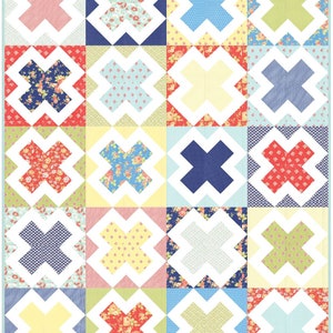 Treasure Hunt PDF digitaal quiltpatroon van Pieced Just Sew, Fat Quarter Friendly afbeelding 1