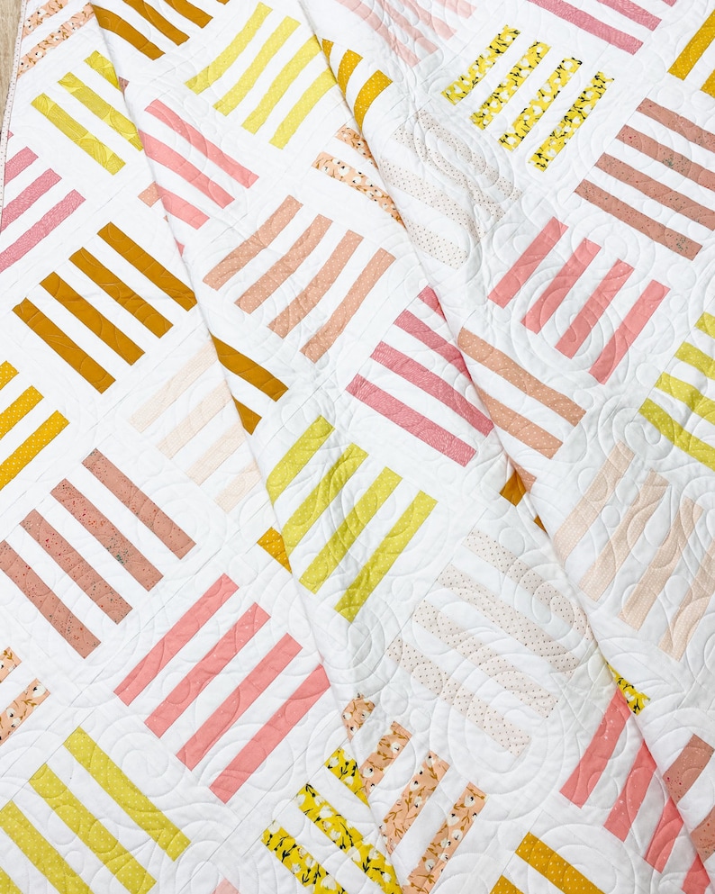 Sandalwood PDF Digital Quilt Pattern by Pieced Just Sew, Honey Bun, Fat Quarter, or Fat Eighth Friendly image 9
