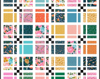 Stay Square PDF Digital Quilt Pattern by Pieced Just Sew, Layer Cake or Fat Quarter Friendly