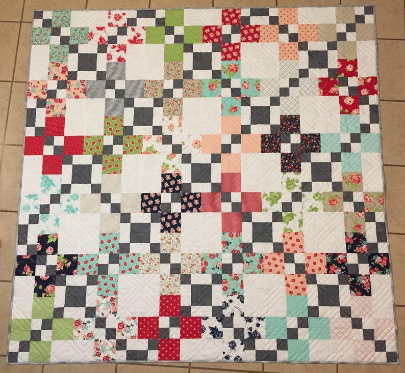 Besotted PDF Digital Quilt Pattern by Pieced Just Sew, Layer Cake Friendly image 2