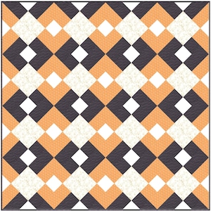 Easy Argyle PDF Digital Quilt Pattern by Pieced Just Sew image 1