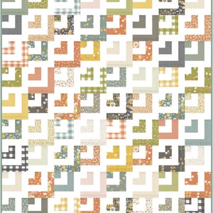 Log Jam PDF Digital Quilt Pattern by Pieced Just Sew, Jelly Roll or Fat Quarter Friendly image 4