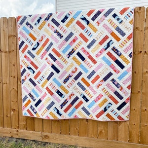 Wayward PDF Digital Quilt Pattern by Pieced Just Sew, Jelly Roll or Fat Quarter Friendly image 4