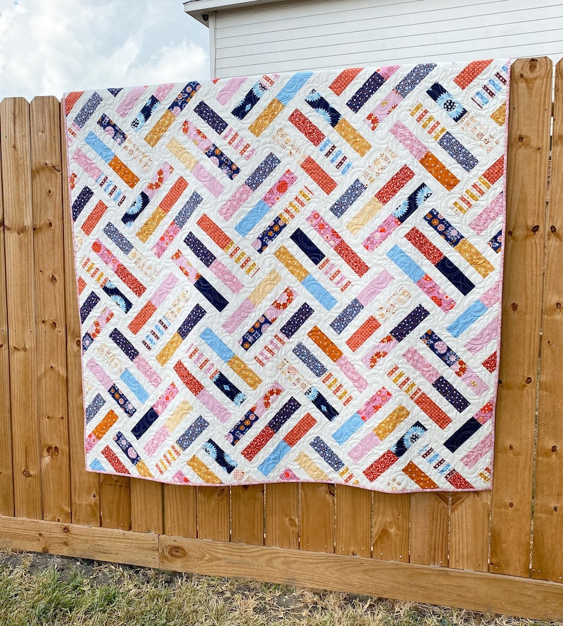 Wayward PDF Digital Quilt Pattern by Pieced Just Sew, Jelly Roll or Fat Quarter Friendly image 4