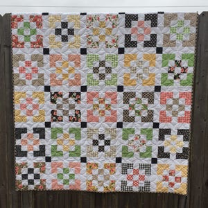 Window Box PDF Digital Quilt Pattern by Pieced Just Sew, Jelly Roll Friendly image 2